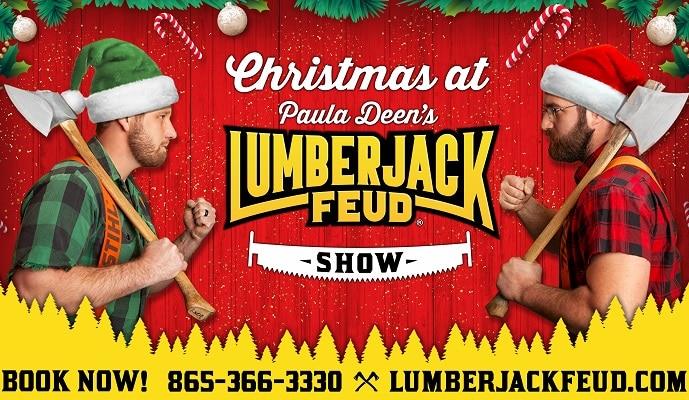 christmas at paula deens lumberjack feud advertisement