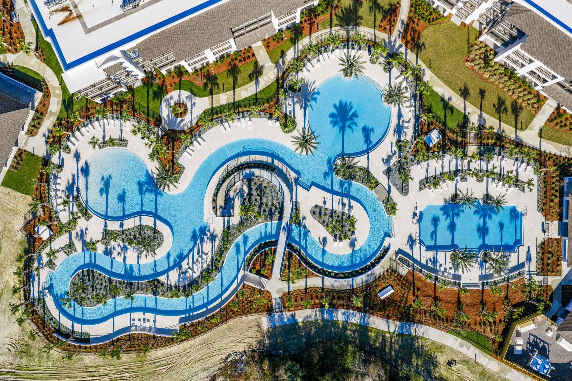 Pool Aerial View Stock 1