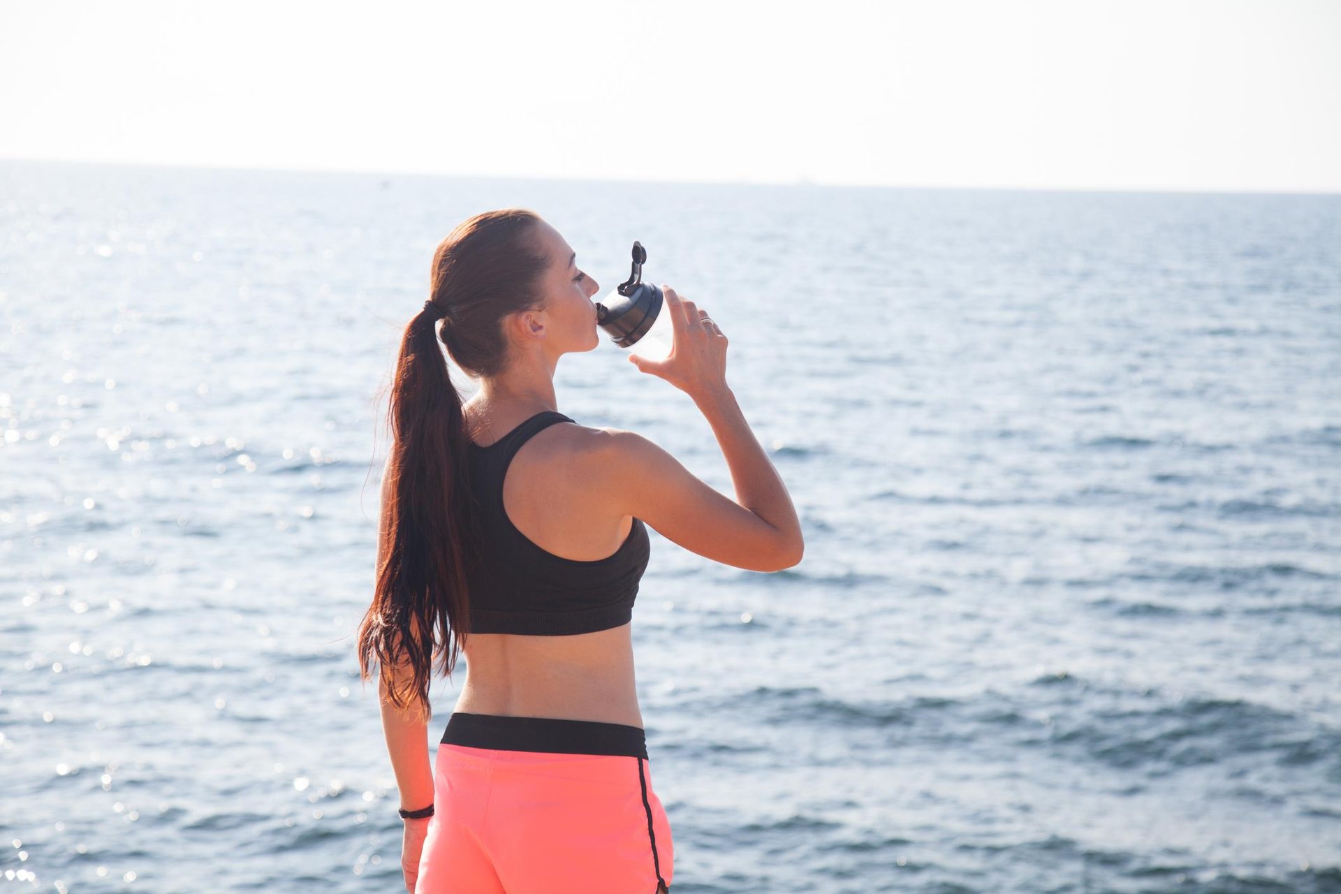 Staying Fit and Eating Clean on beach