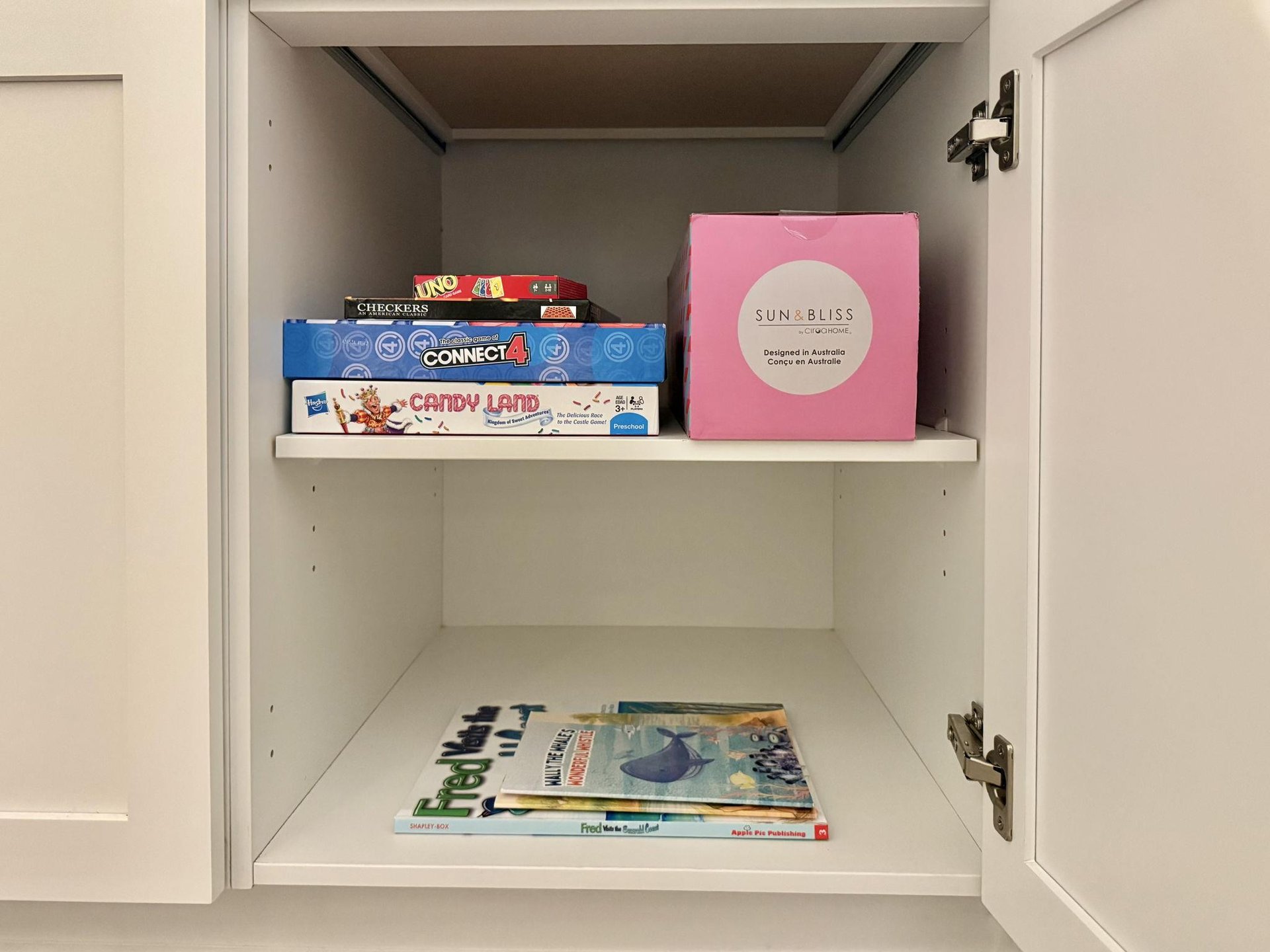 Living Room Entertainment Center Games  Books