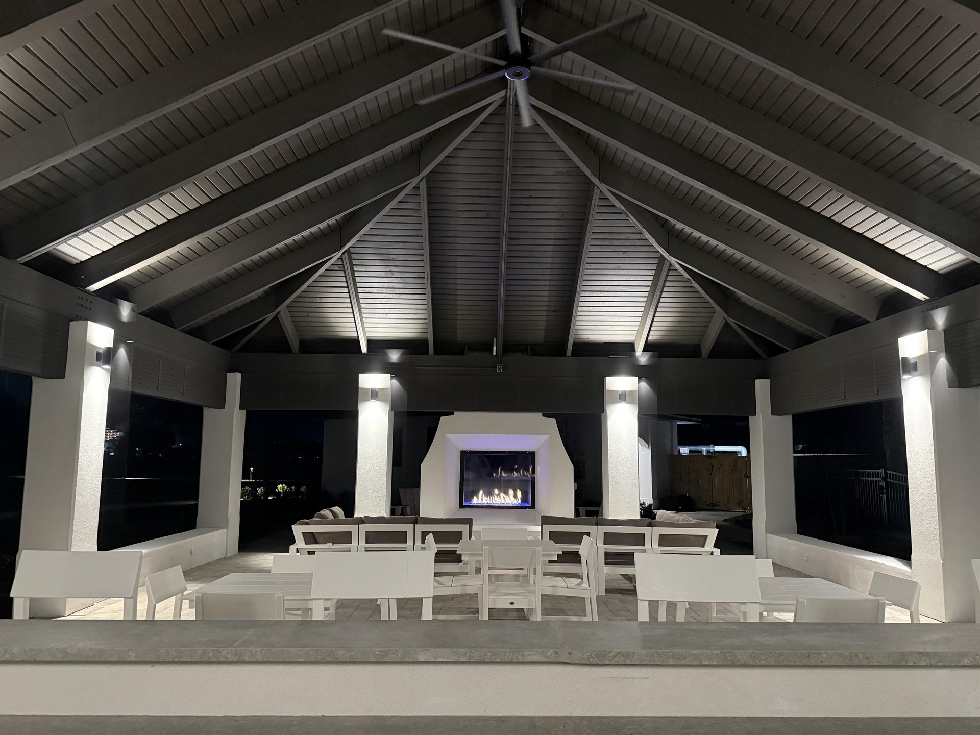 Holly 126  Fire place  Grill Seating Area