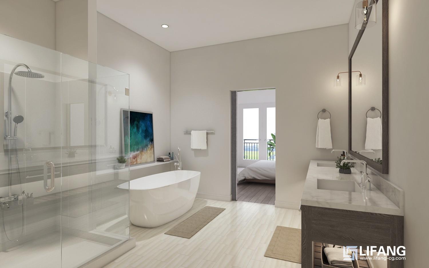 Master Bath Rendering