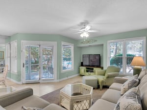 Large Flat Screen TV in Living Area