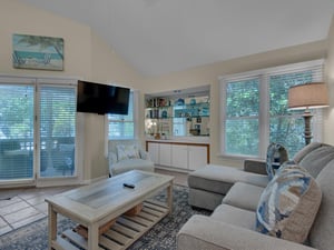 Living Area with Flat Screen TV