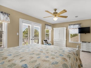 Primary Bedroom with Flat Screen TV