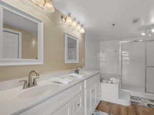 Primary Bathroom with Double Vanity