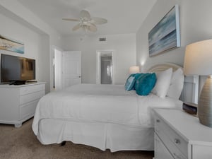 Primary bedroom with TV and en suite