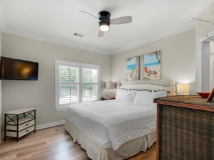 Flat Screen TV in 1st Guest Bedroom