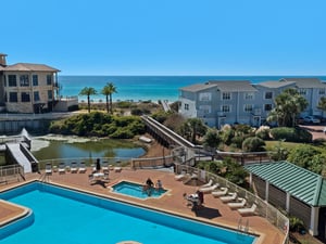 Stunning View of the Pool and Gulf