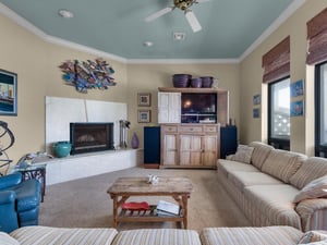 Living area     fireplace inoperable