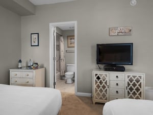 Guest Bedroom with Flatscreen TV