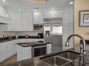 Kitchen with Wine Fridge