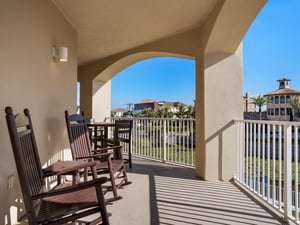 Balcony with plenty of comfortable seating