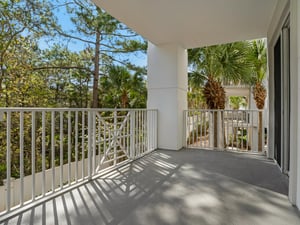 Large private balcony