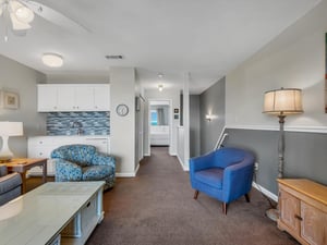 Living Room with Wet Bar