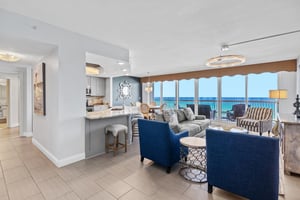 Open Concept Living with Expansive Gulf Views