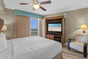 Guest Bedroom 1 with King Bed and Flat Screen TV