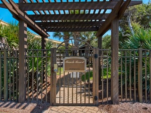 Complex Pool Area Gate to Enter when Returning from Beach