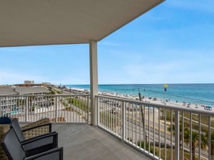 Balcony View of Private Beach Access