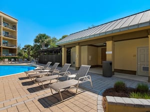 Lounging Area and Pool Bathrooms