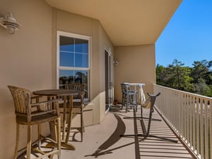 Spacious Balcony with Access from Living Room  Primary Bedroom