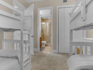 Bunk Room with Attached Bathroom