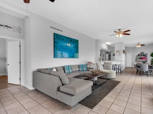 Living Room with Plenty of Comfortable Seating and Sleeper Sofa