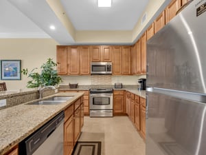 Spacious open kitchen