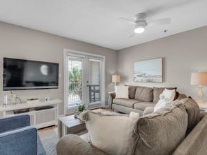 Living Area with Flat Screen TV