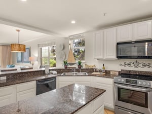 Open kitchen with plenty of counter space