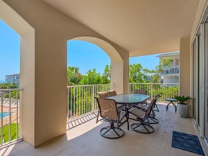 Balcony provides plenty of seating