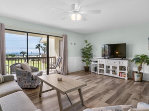 2nd Floor Living Room with a View of the Gulf