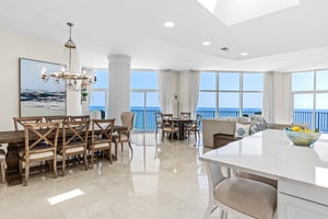 Spacious Living Area Surrounded by Gulf Views