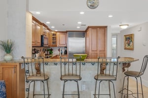 Kitchen and Bar Area