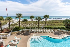 Pool View from the Balcony