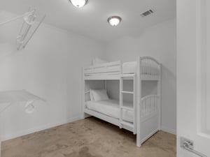 Primary Closet on 3rd Floor with 1 Set of Bunk Beds