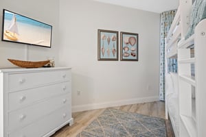 Guest Bedroom 1 with Double Bunk Bed and Flat Screen TV