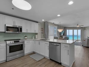 Kitchen with Stunning Views