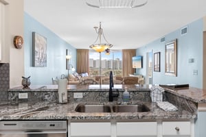 Kitchen with a Lake View