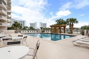 Pool Area with Plenty of Loungers