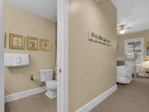 Bedroom 3 with ensuite bathroom with tub and shower