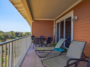 Large private balcony