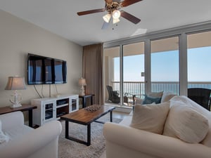 Living Area with Flat Screen TV