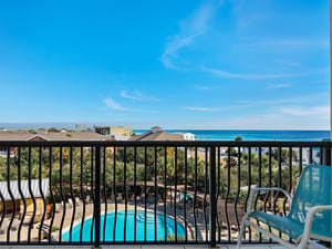 Private Balcony off the Living Room