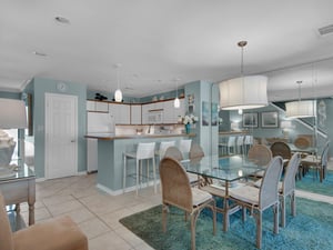 Dining area and kitchen