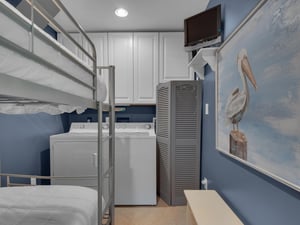 1st floor laundry room and bunk area