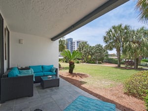 Patio on courtyard