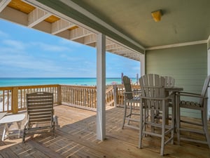 Huge Deck with Great Gulf Views