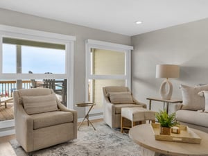 Living Area with Beautiful Gulf Views