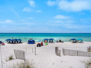 Designated beach area